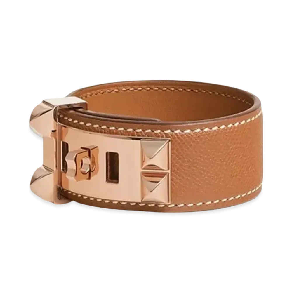 Hermes Collier De Chien 24 Bracelet "Gold"