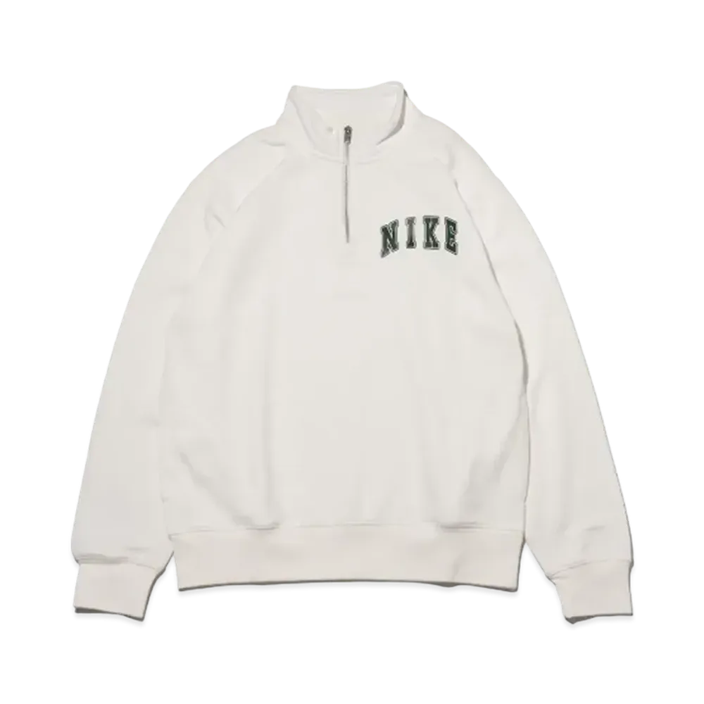 Nike Club BB Arch Half Zip L/S Top "White"