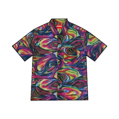 Supreme Mesh Stripe S/S Shirt "Multi"