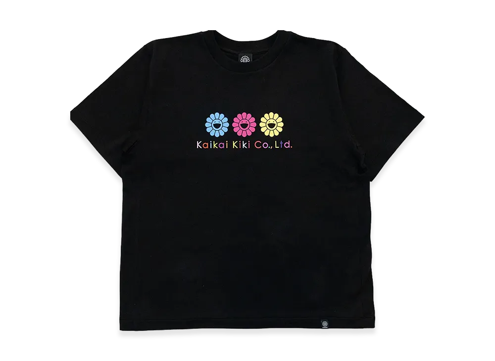 Takashi Murakami Triple Primary Flower T-shirt "Black"