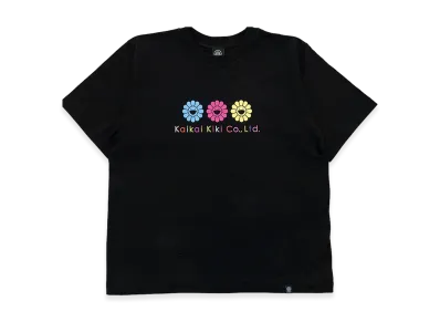 Takashi Murakami Triple Primary Flower T-shirt "Black"