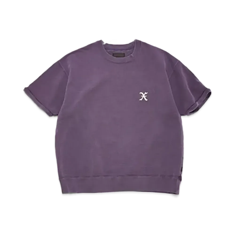 GOD SELECTION XXX Crew Neck Short Sleeve Sweat Shirt GX-S25-CS-03 "Purple"