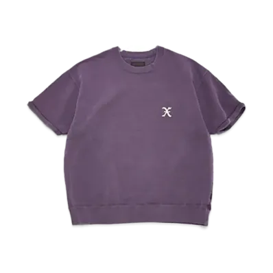 GOD SELECTION XXX Crew Neck Short Sleeve Sweat Shirt GX-S25-CS-03 "Purple"