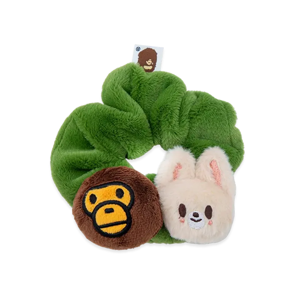 A BATHING APE x Stray Kids Scrunchies IN "Green"