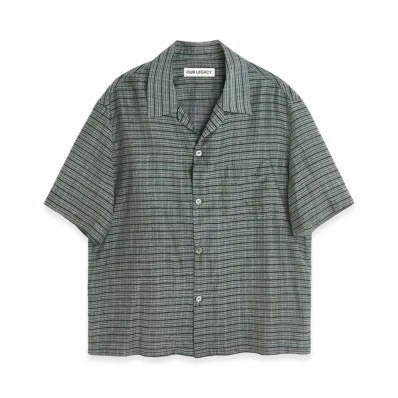 OUR LEGACY Heusen Shirt Shortsleeve "Picnic Check Cotton Silk"