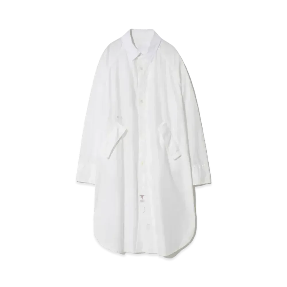 UNDERCOVER 24SS Cotton Typewriter Shirt Custom Coat "White"