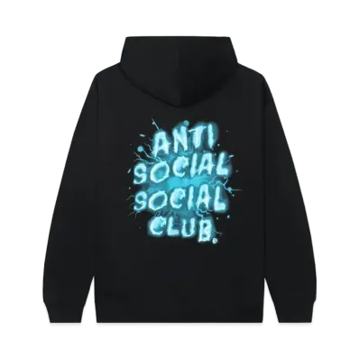 ANTI SOCIAL SOCIAL CLUB I See Splash Black Hoodie "Blue"