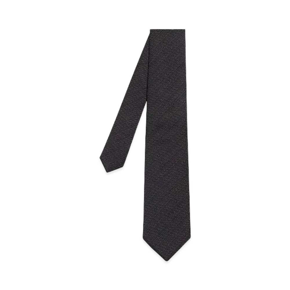 Paul Smith Triangle Jacquard Tie "Black"