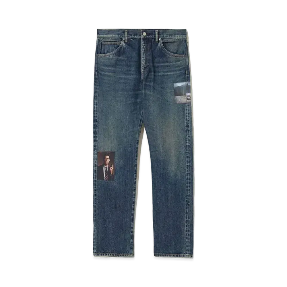 UNDERCOVER Twin Peaks Cotton Denim Pants "Light Blue Indigo"