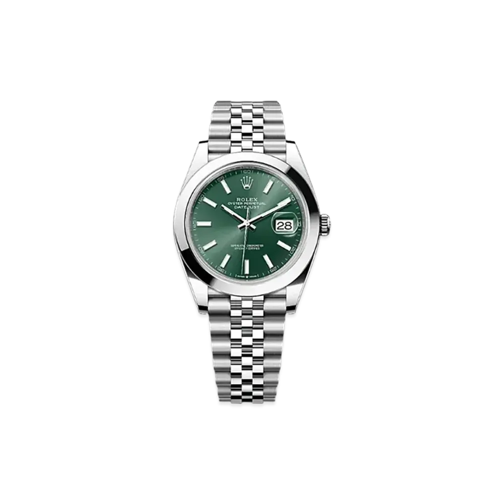 ROLEX Datejust 41 Oystersteel "Green"