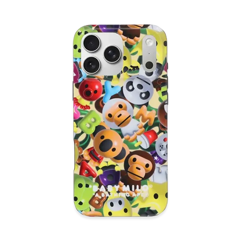 A BATHING APE 3D Milo All Friends iPhone 17 Pro Max Case "Multi"