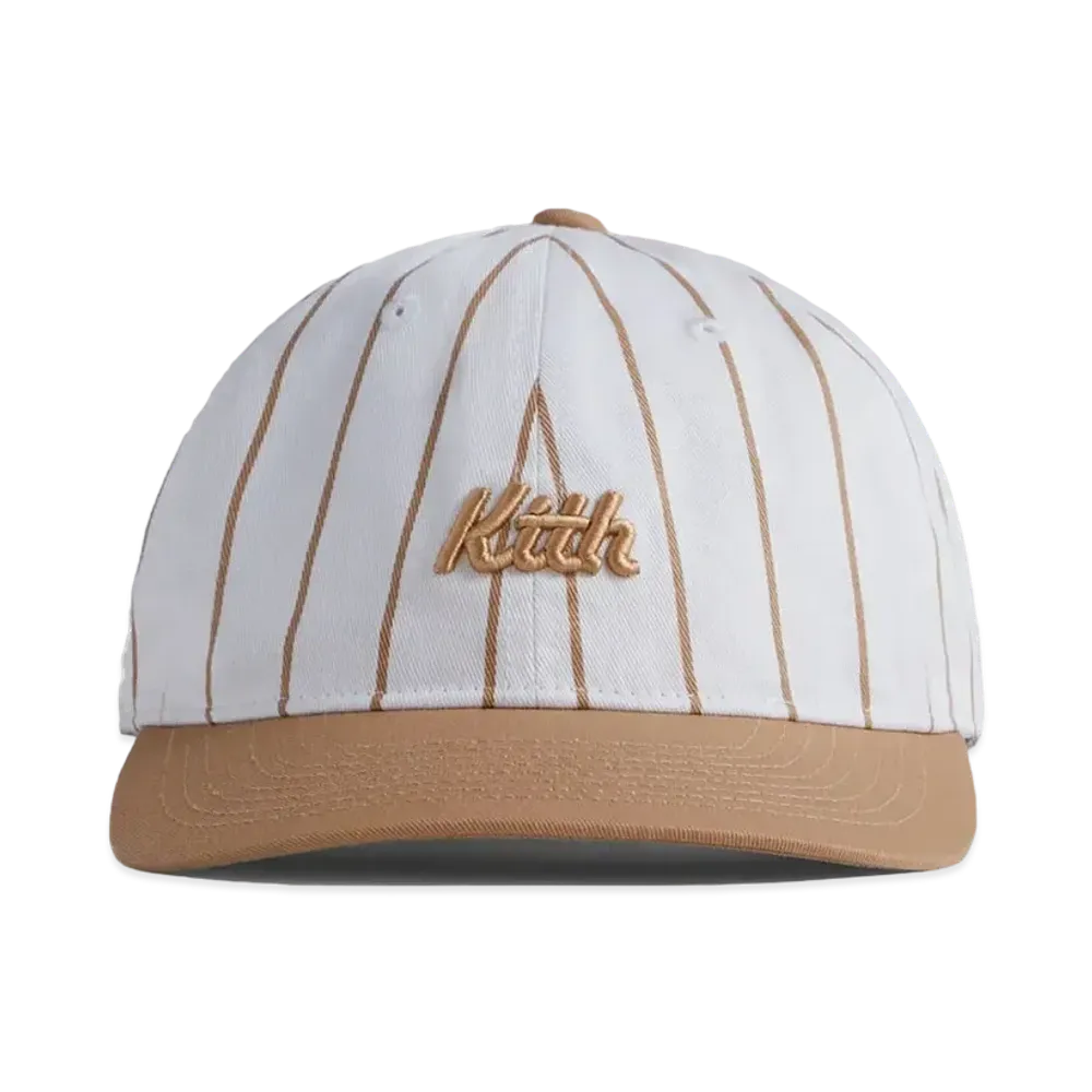 Kith Classic Script Pinstripe Cap "Tuscan"