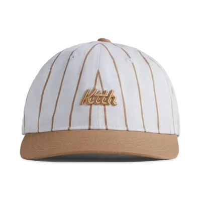 Kith Classic Script Pinstripe Cap "Tuscan"