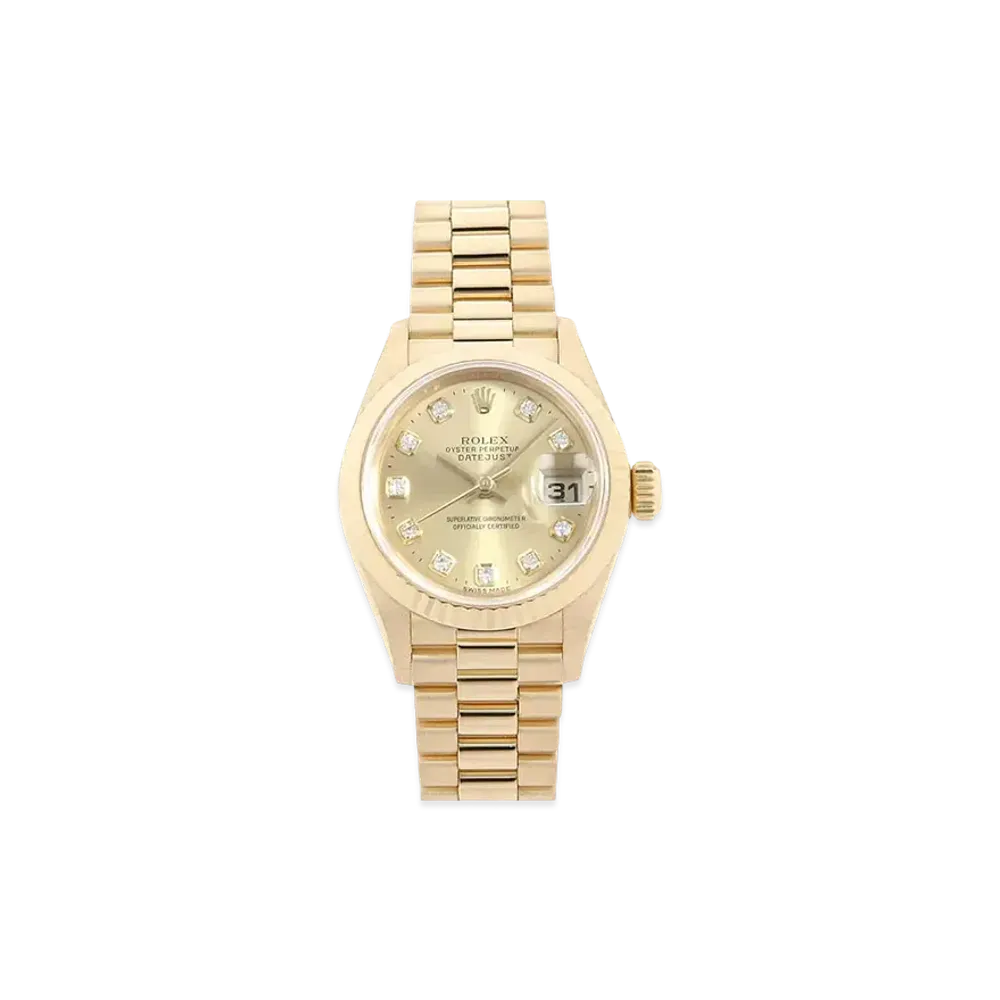 ROLEX Datejust 10P Diamonds "Champagne/Yellow Gold" 79178G
