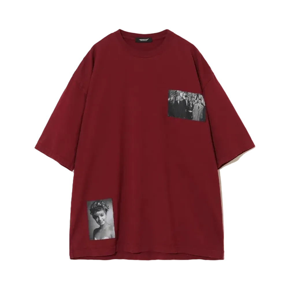 UNDERCOVER Twin Peaks Cotton Wide T-Shirt "Dark Red"