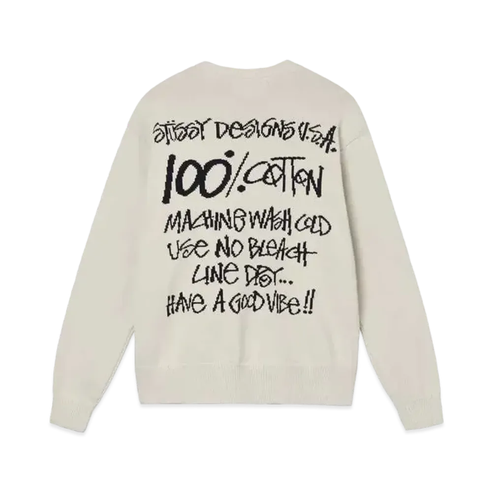 Stussy Care Label Sweater "Natural"