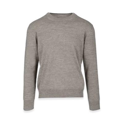 MM6 Maison Margiela Crewneck Sweater With Patches "Gray"