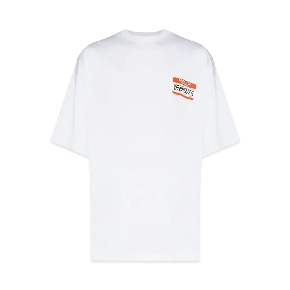 VETEMENTS NAME TAG T-shirt "White"