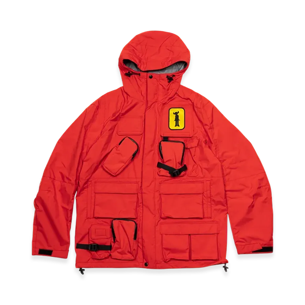 JUNYA WATANABE MAN Double Layer Hooded Jacket "Red/Color"