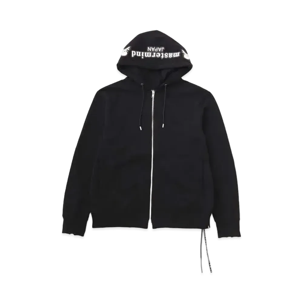 mastermind JAPAN Embroidery-Ish Zip Up Hoodie "Black"