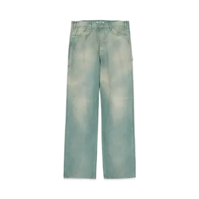 AURALEE Organic Cotton Duck Pants "Ash Green"