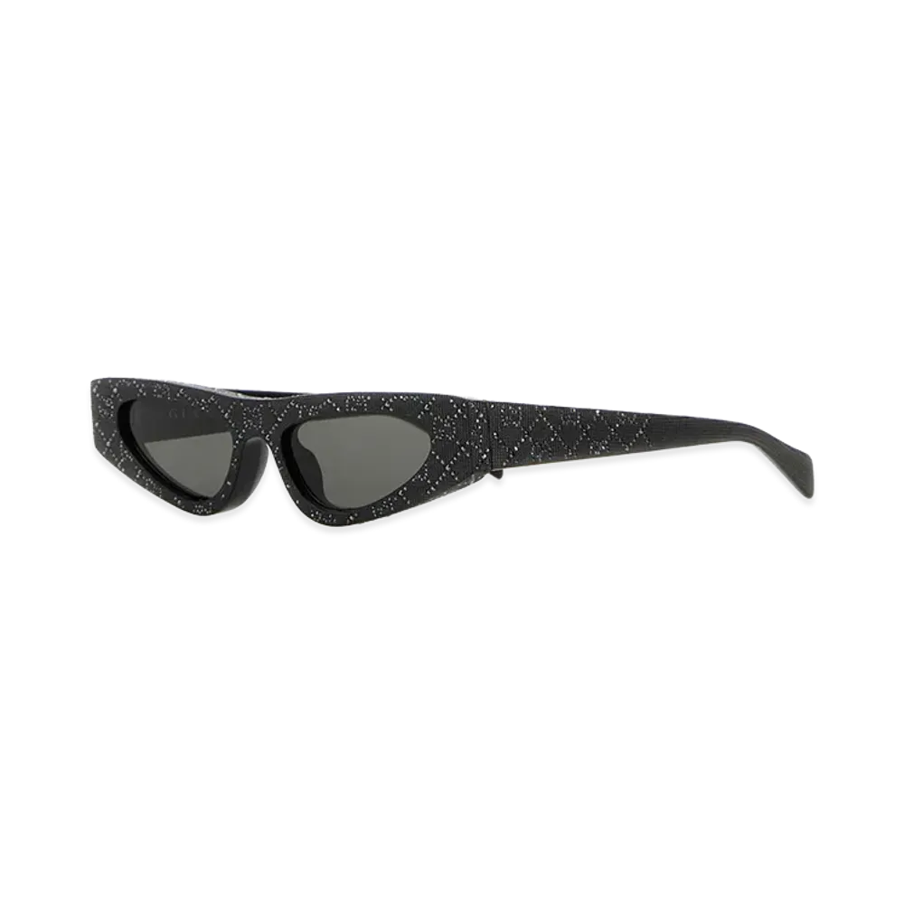 GUCCI Women's Embellished Acetate Sunglasses "Black"