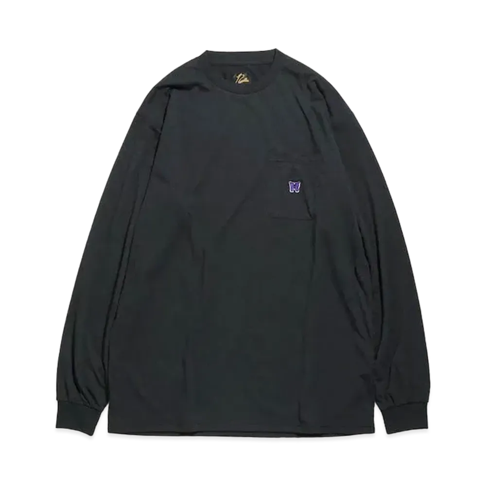 Needles L/S CREW NECK TEE - POLY JERSEY "Black"