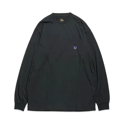 Needles L/S CREW NECK TEE - POLY JERSEY "Black"
