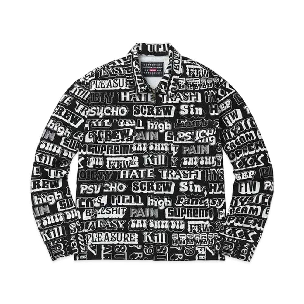 Supreme x HYSTERIC GLAMOUR Text Work Jacket "Black"