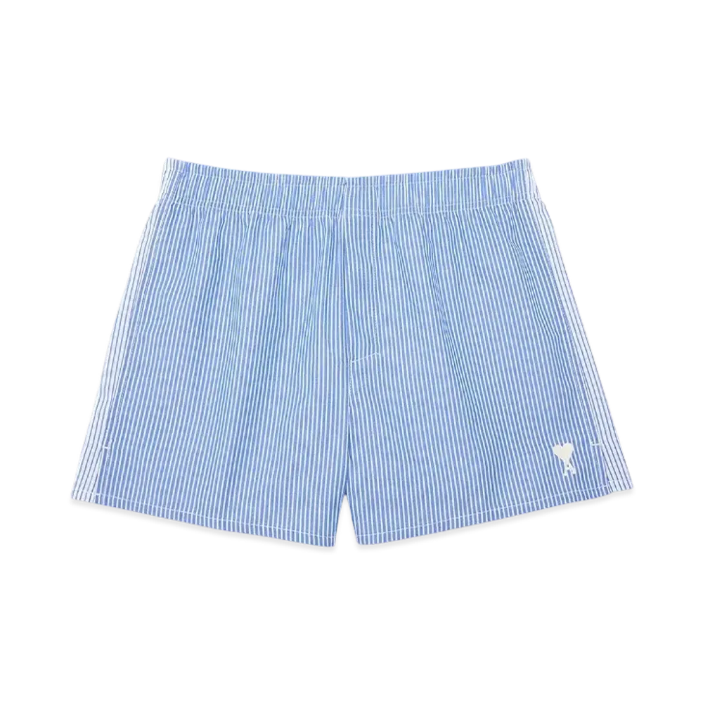 AMI PARIS Ami de Coeur Boxers "Azur/Blanc"