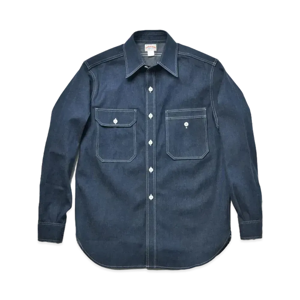 THE REAL McCOY'S 8HU Denim Serviceman Shirt "Indigo"