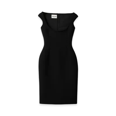 MIU MIU Women's Natte Dress "Black"