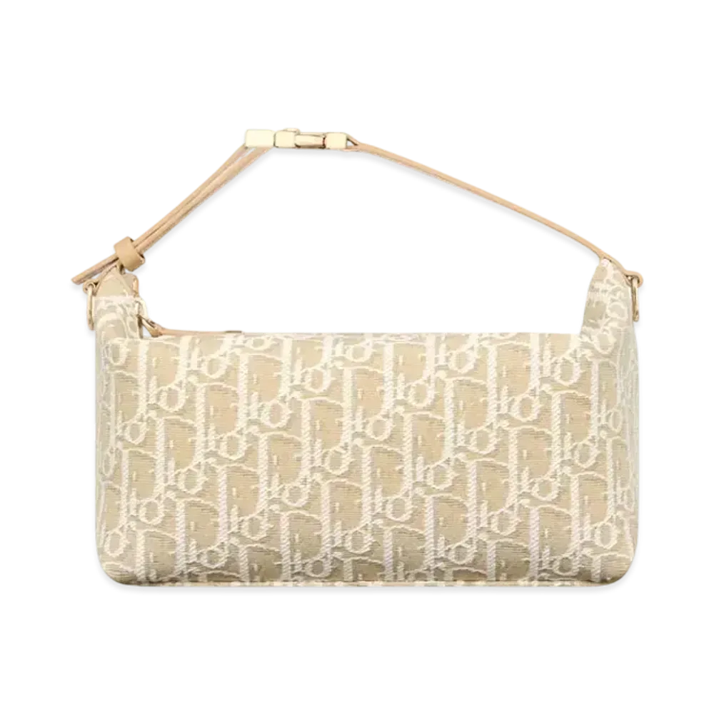 Dior Medium DiorTravel Nomad Pouch Dior Oblique Jacquard "Natural"