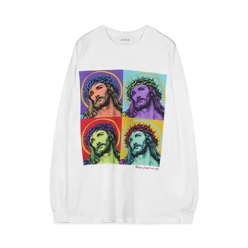 MAYO JESUS Christ Long Sleeve Tee "WHITE"