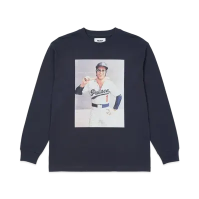 PALACE ELTON JOHN BALLER LONGSLEEVE "Navy"