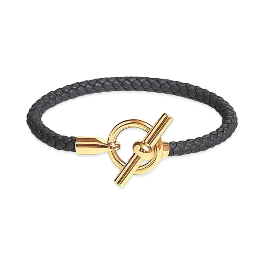Hermes Glenan H Bracelet "Noir/Gold"