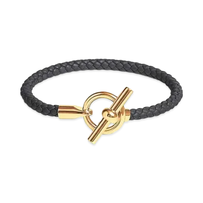 Hermes Glenan H Bracelet "Noir/Gold"