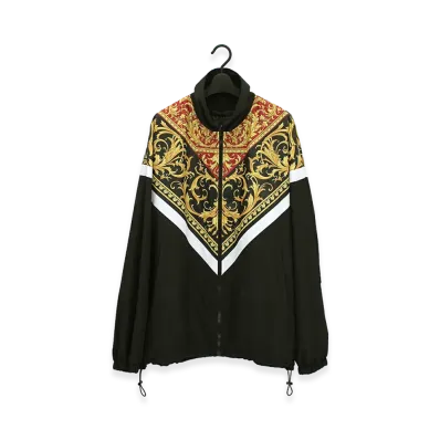 Versace Baroque Print Windbreaker "Rosso Stampa"