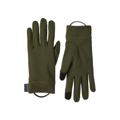 Patagonia Men's Cap Midweight Liner Glove "Needle Green"