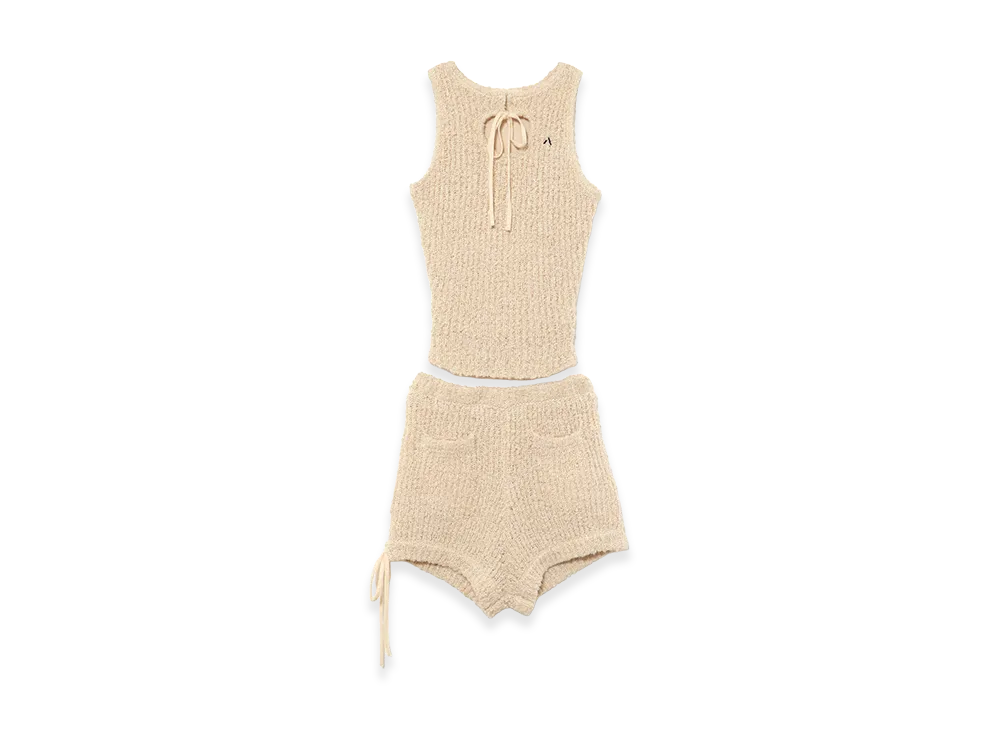 ANDMARY Women's Meow Ribbon Set Up "Beige"