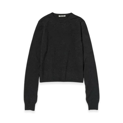 AURALEE High Twist Wool Knit P/O "Charcoal"