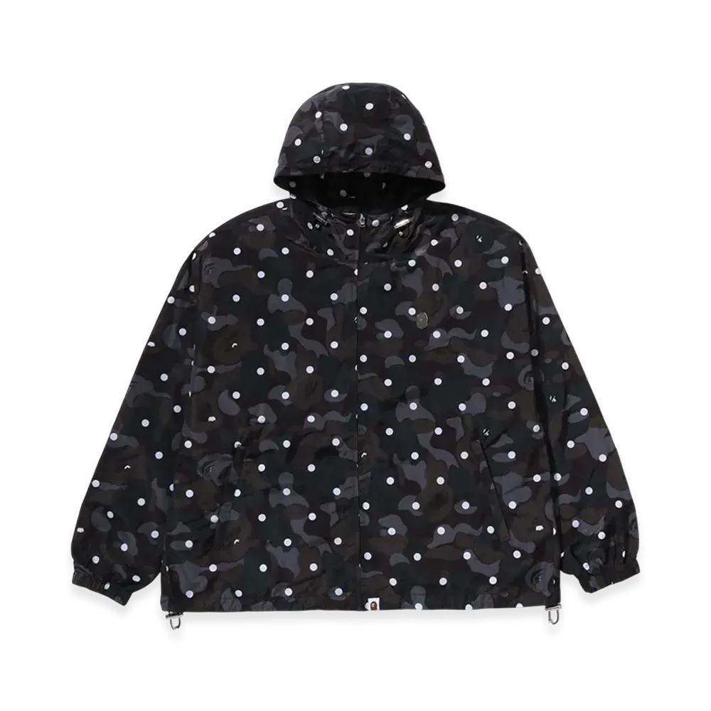 A BATHING APE Abc Dot Hooded Jacket "Black"
