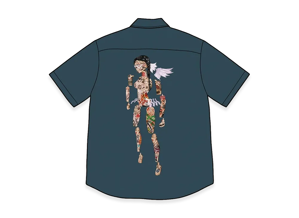 Supreme AOI Cyborg S/S Work Shirt "Navy"