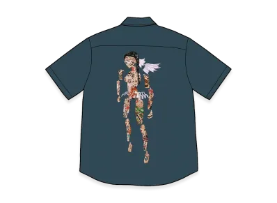 Supreme AOI Cyborg S/S Work Shirt "Navy"