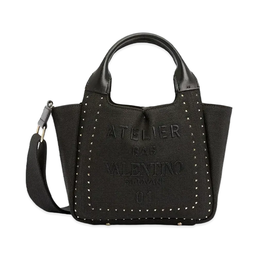 Valentino Atelier Valentino Galavani 01 Metal Stitch Edition Small Bag "Black"
