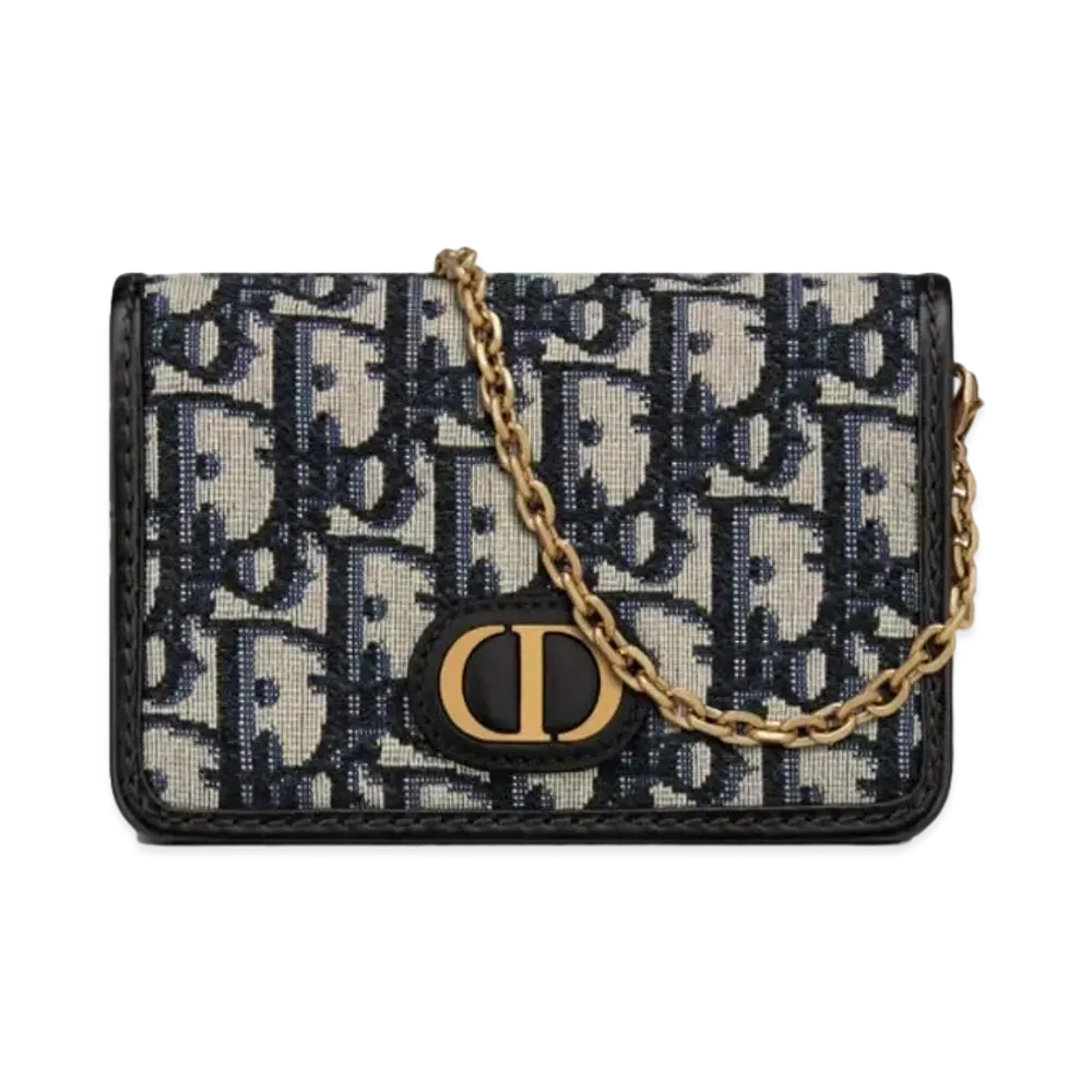 Dior 30 Montaigne Nano Pouch "Blue"