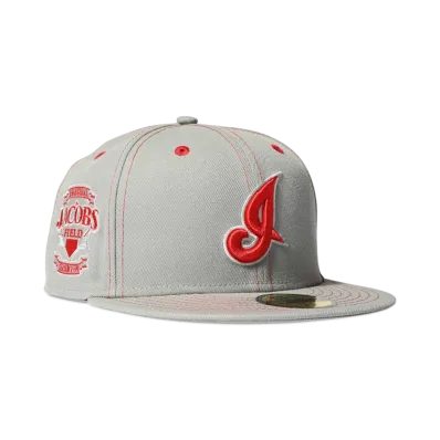 NEW ERA x HOME GAME 'STICH PACK' Cleveland Indians 59Fifty CO Jacobs Field "Gray"