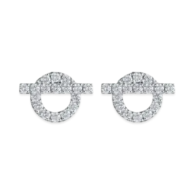 Hermes Finesse Earrings "White Gold/Diamond"