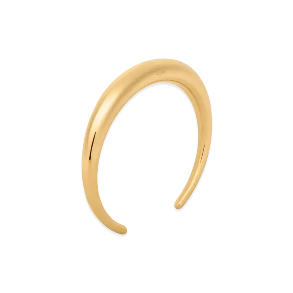CELINE Formes Abstraites Cuff in Brass "Gold"