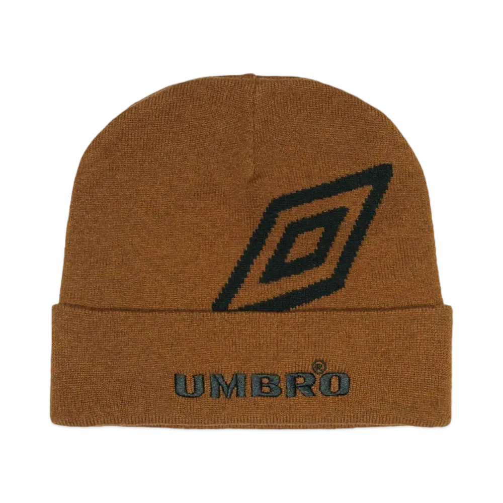 UMBRO x Children of the discordance Logo Beanie "BROWN"